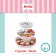 Metal Cupcake Standı 3 Katlı Kek Standı